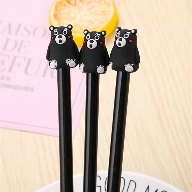 Милые Kumamon гелевые ручки Kawaii картонные Животные медведь Школа Офис магазин