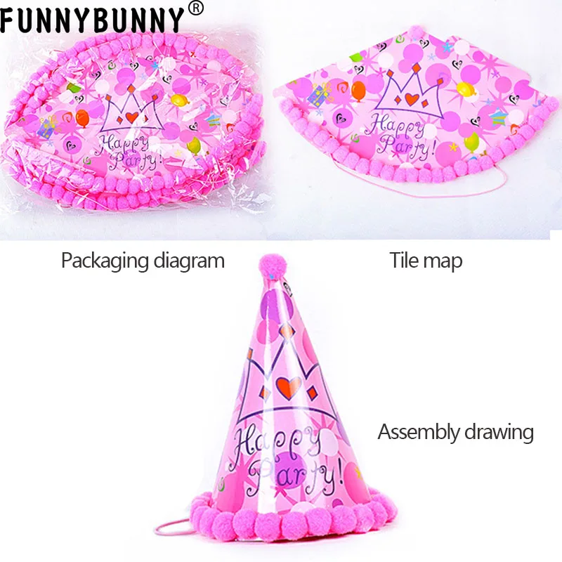 FUNNYBUNNY/большая шляпа для взрослых на день рождения с пятиконечной звездой в