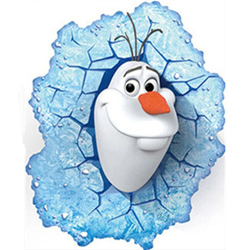 Bebe Favorito Imagenes De Dibujos Animados 3d Olaf Pared Rota Para Peep Princesa Elsa Anna Pegatinas De Vinilo Habitacion De Los Ninos Cartel De Pelicula Divertida 45 60cm Mural Sticker Decorative Posterhome Kitchen Aliexpress