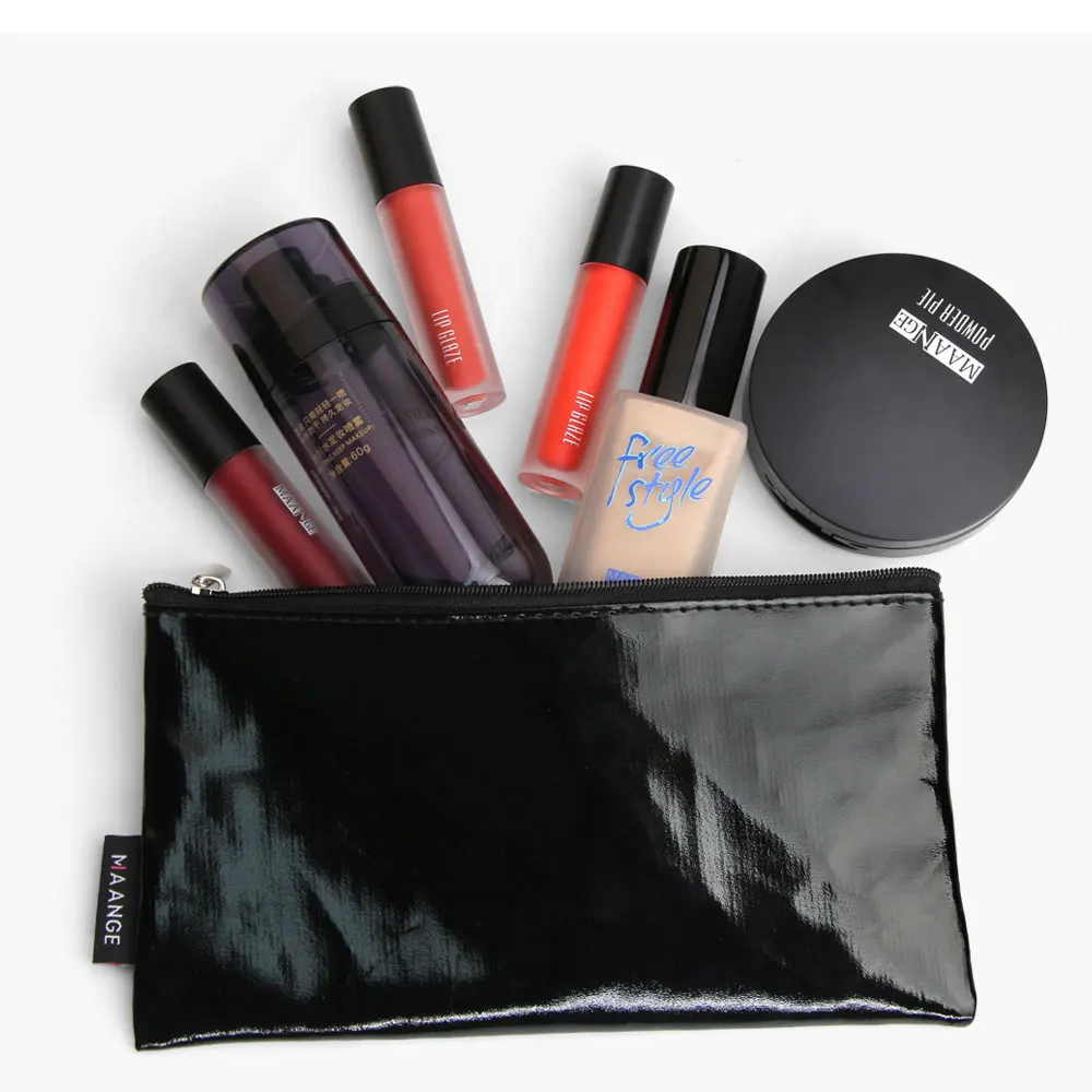 MAANGE Makeup Brushes Bag Female Travel Toiletry Organizer Beauty Make Up Cosmetic Pouch Women Clutch Handbag Purses Pencil Case