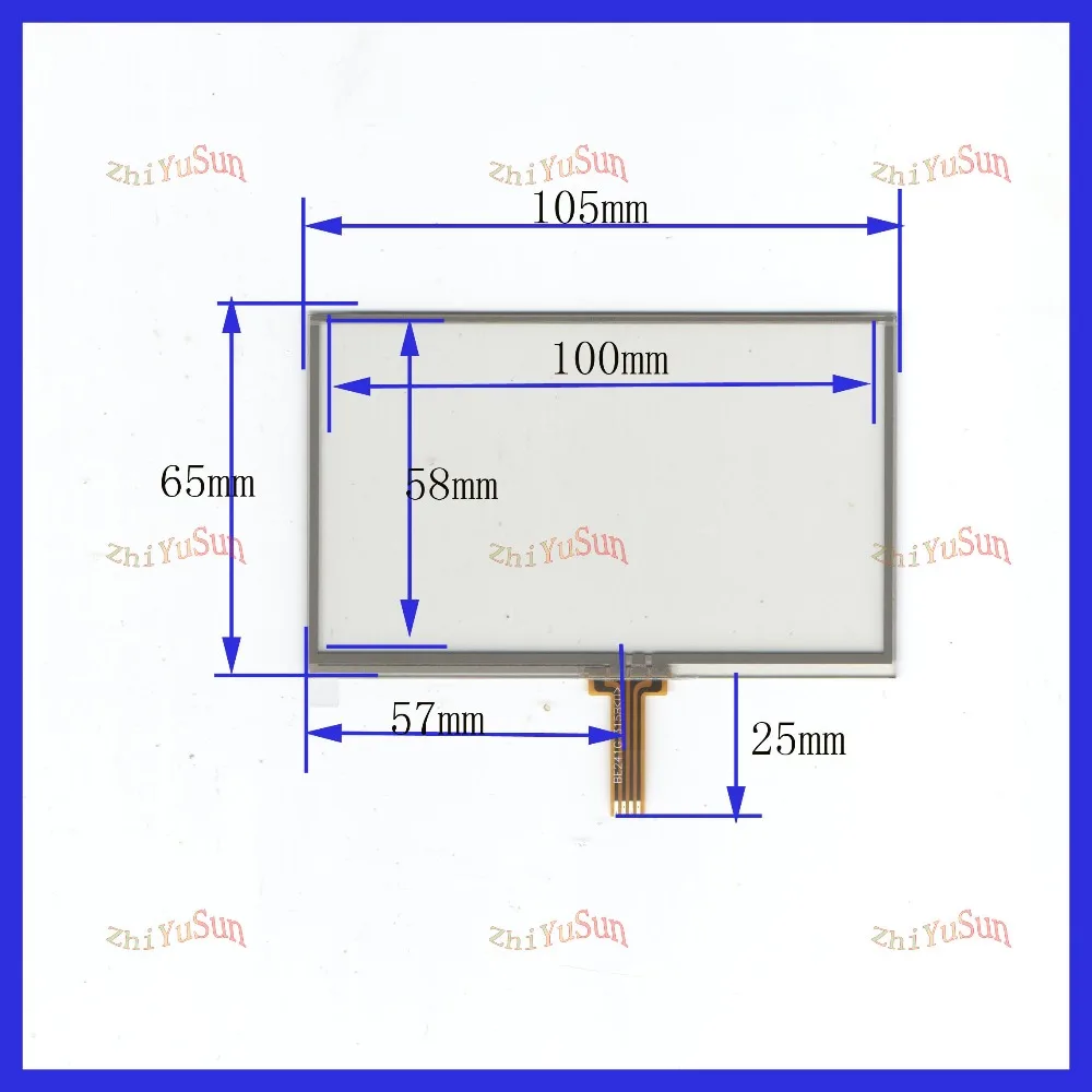 

4.3 inch 50PCS/LOT touch screen General touch screen 105 * 65 A new GPS't a Mp5 MP4 4 wire resistive touch screens