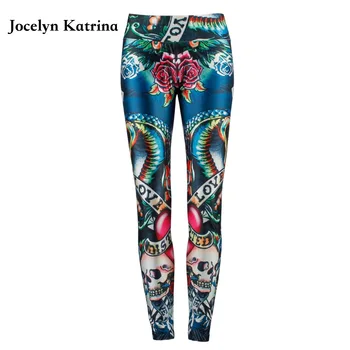

new women yoga pants Spandex+Nylon quick-drying high waist elastic training ladies sports legging Fitness printed pants