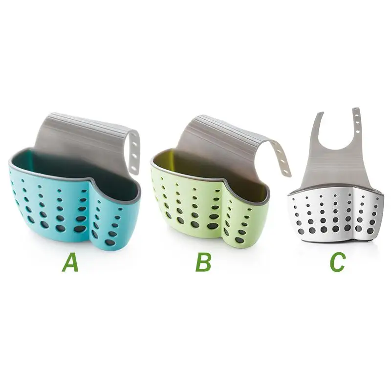 Creative Double- Layered Bag Storage Rack Sink Sponge Storage Drain Rack Useful Soap Sponge Drain Rack Kitchen Tools