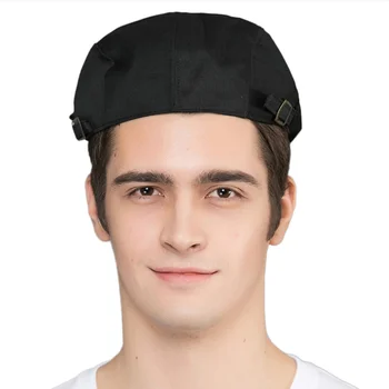 

High Quality Chef Hats Cafe Bar Waiter Beret Restaurant Kitchen Workwear Baking Caps Men Women Breathable Forward Caps Chef Hats