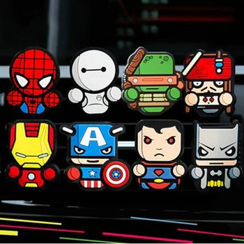 

Cartoon Air Freshener Car Styling Perfume The Avengers Marvel Style For Air Condition Vent Outlet Superman Batman Fashion Cool
