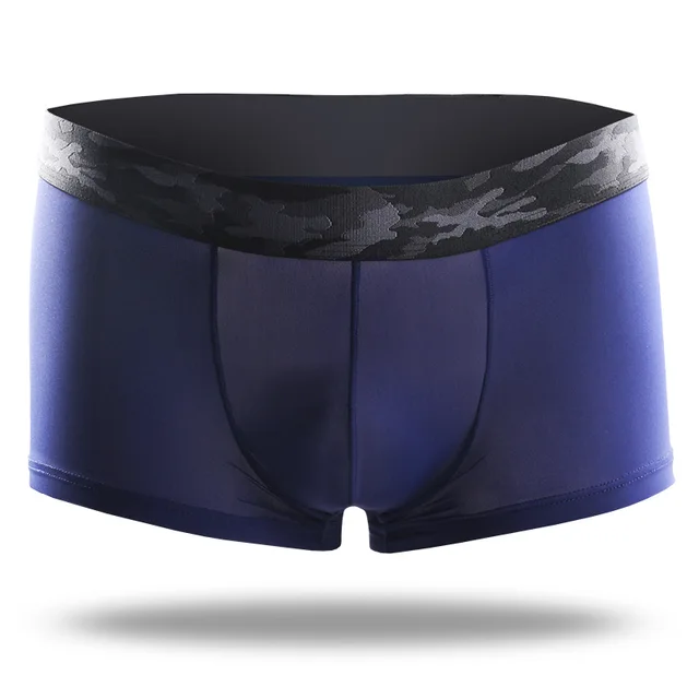 wholesale Modal Men's Boxers Ultra thin breathable boxer men's ice silk