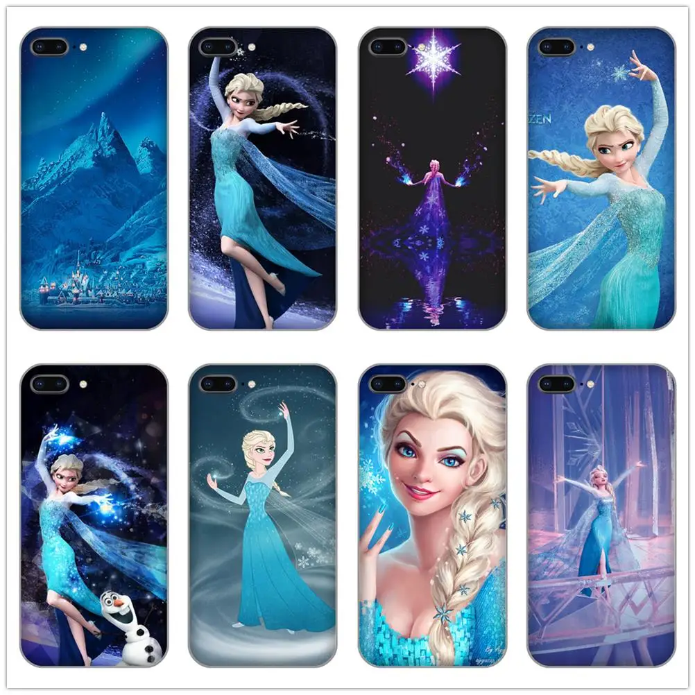 

FrozenB Snow Queen Elsa Olaf Anna Soft TPU Phone back Cover Case for iphone 4 5 5s se 6 6s 8 plus 7 7 Plus X XR XS MAX shell