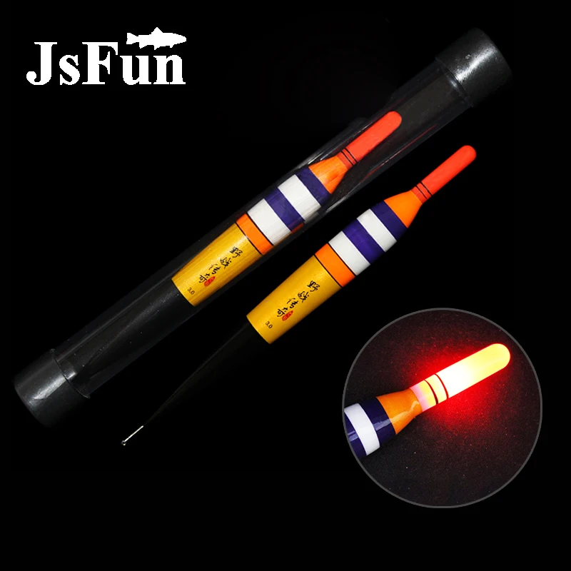 JSFUN светодиодный электронный поплавок светящийся рок рыболовный Буй с CR425 батареей 0,8#-2,5# ночные рыболовные снасти X036