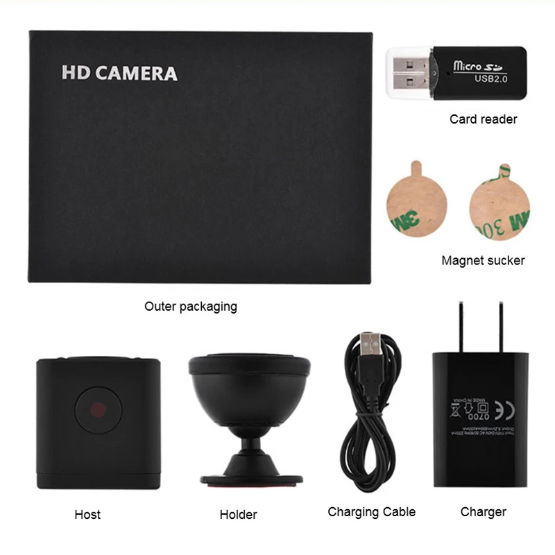 Мини IP камера Volemer Wi Fi Full HD 1080P инфракрасная ночная версия датчик движения