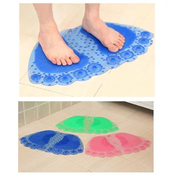 

Big Feet Bath Toilet Mat Area Rugs Carpet Doormat Floor Mat Absorbent PVC Mats Bathroom Rugs Foot Pad Rug 55*34CM