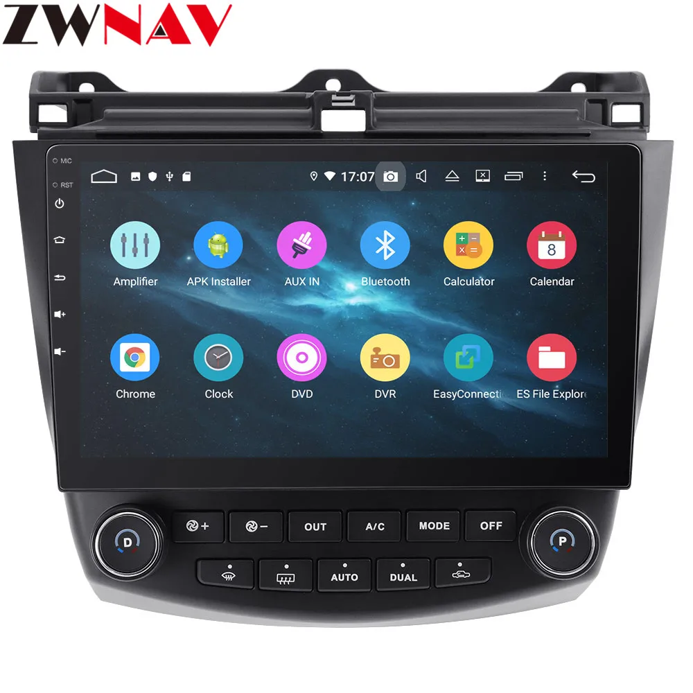 Cheap Android 9 4+64G DSP Car No DVD Player GPS navigation For Honda Accord 7 2003-2007 head unit multimedia player tape recorder 3