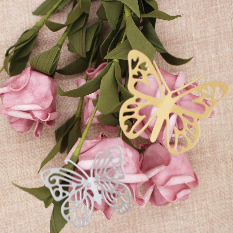 

4 pcs butterflies Metal Cutting Dies For DIY Scrapbooking Photo Album Embossing Card Crafts knife mold 113*89 mm