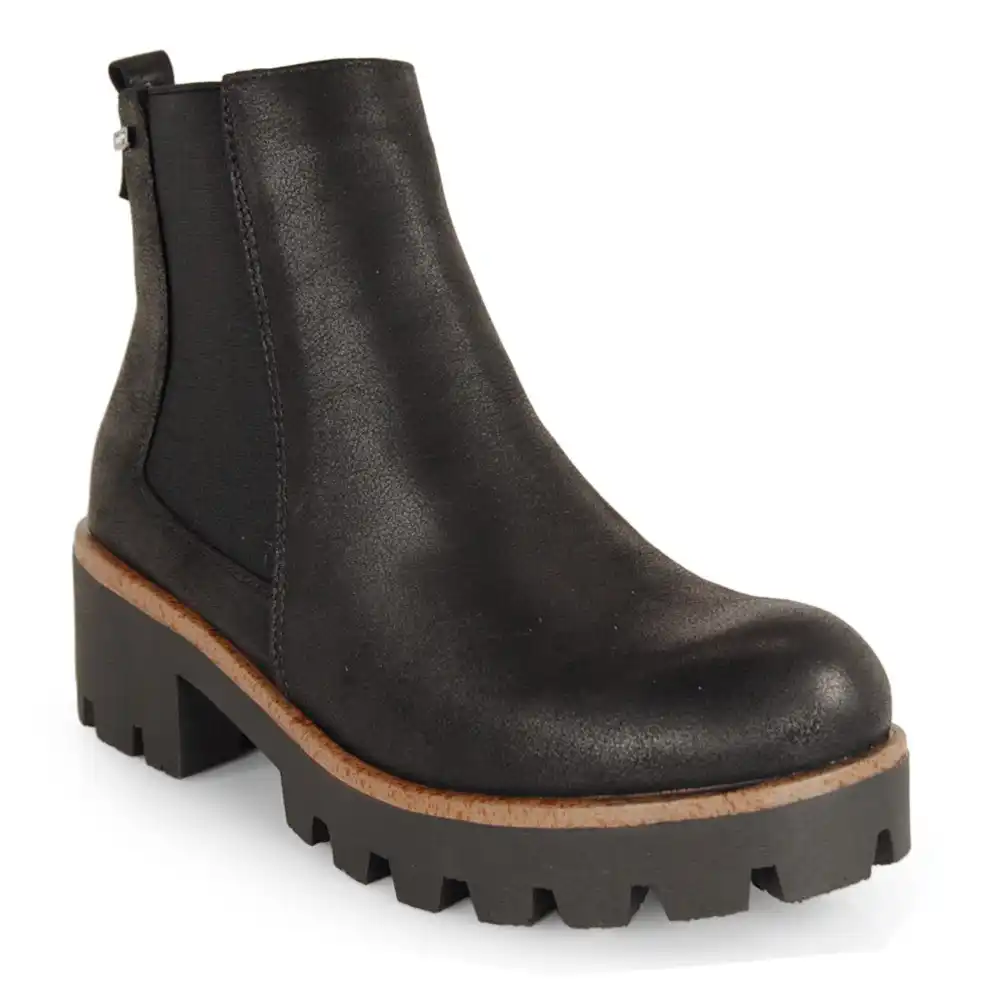 Mtng Mustang Mujer Botin Chelsea Karma Negro|Botas a media pantorrilla| -  AliExpress