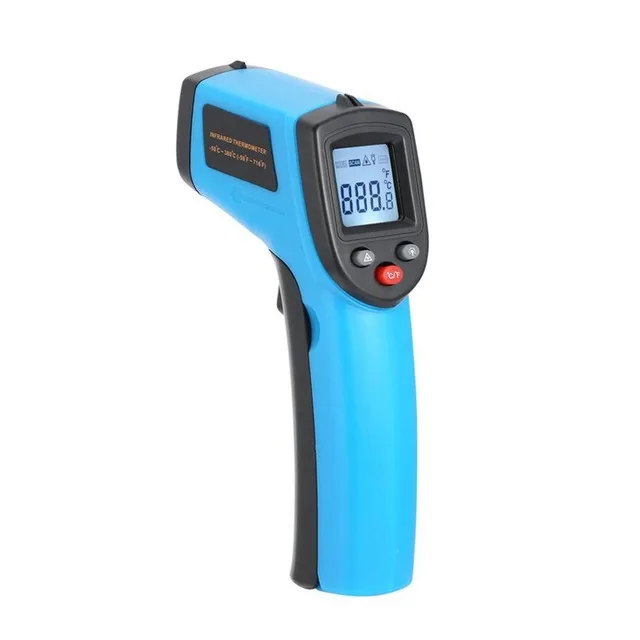 Anpro портативный цифровой инфракрасный термометр бесконтактный lcd ИК лазерный температурный пистолет пирометр Imager температура Mete - Цвет: GM320 blue