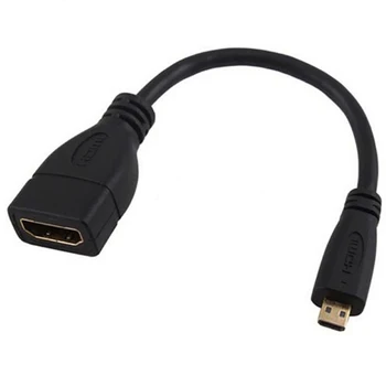 

High Quality 15cm 1080P Micro HDMI Male D to HDMI Female A Jack Adapter Transmission Cables Convertor Video Surveillance Parts