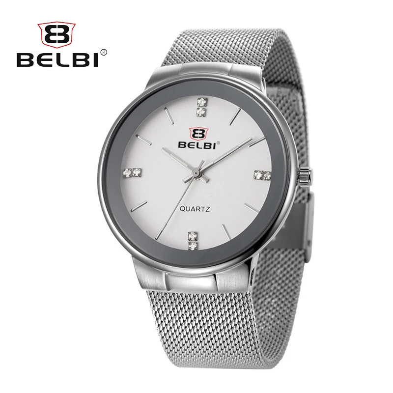 BELBI Brand New Men Luxury Quartz Watch Stainless Steel Fashion Waterproof Sports Watches Relogio Masculino BELBI Brand New Men Luxury Quartz Watch Stainless Steel Fashion Waterproof Sports Watches Relogio Masculino