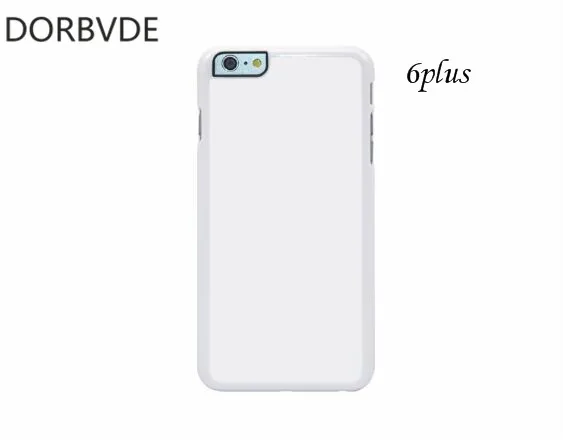 2D лучший пустых жестких сублимированных Пластик чехол Обложка для iphone 6 plus 7 PLUS iphone 8 PLUS с Алюминий вставками и клейкой ленты 3м 100 шт