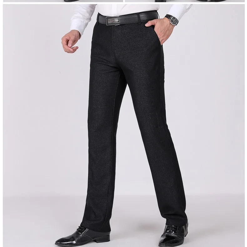 Весна зима мужской костюм брюки свободные мужские формальные брюки бизнес классика офисная одежда мужские прямые брюки костюм Homme