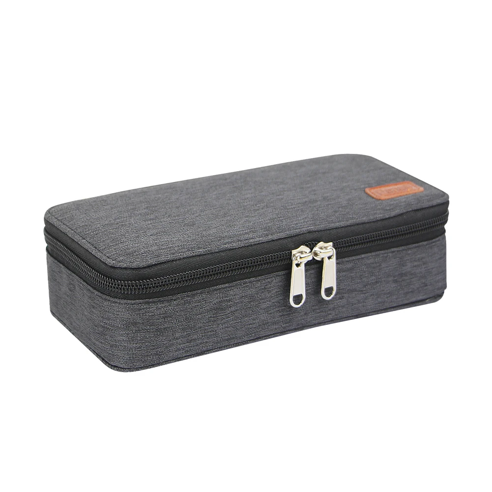 

Pen Maker Office Big Capacity Organizer Student Pencil Case Waterproof Mesh Pocket Canvas Desk Zipper Closure Stationery Pouch