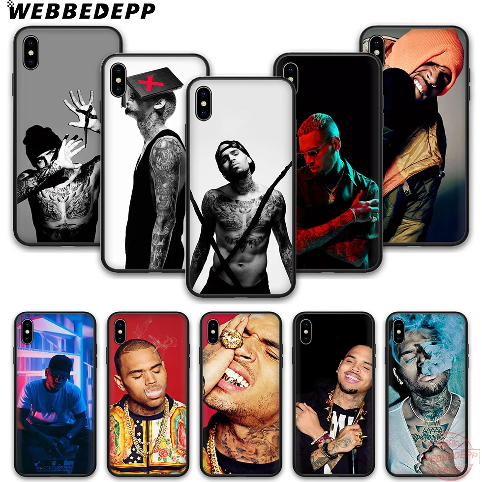 

WEBBEDEPP Chris Brown Breezy soft silicone phone case for iPhone 5 6 7 8 Plus X XS XR XS Max.11 11peo 11proMax