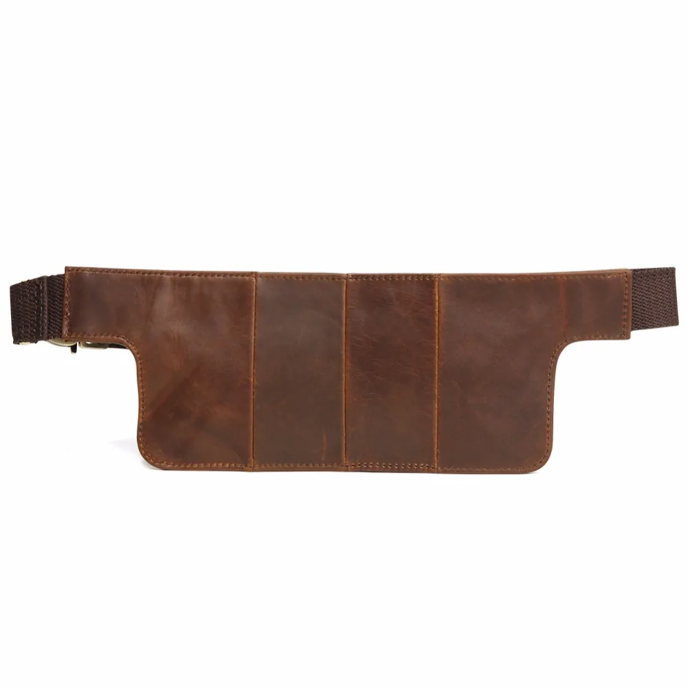 JOYIR جلد أصلي للرجال الخصر حزم خمر سستة الخصر حقيبة للهاتف الحقيبة السفر الرجال Crossbody حقيبة صدر للرجال مع سماعة هول