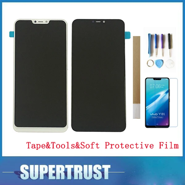 

6.22 Inch For VIVO Y81 Y83 LCD Display Touch Screen Sensor Glass Assembly Black Color With Tape&Tools&Soft Protective Film