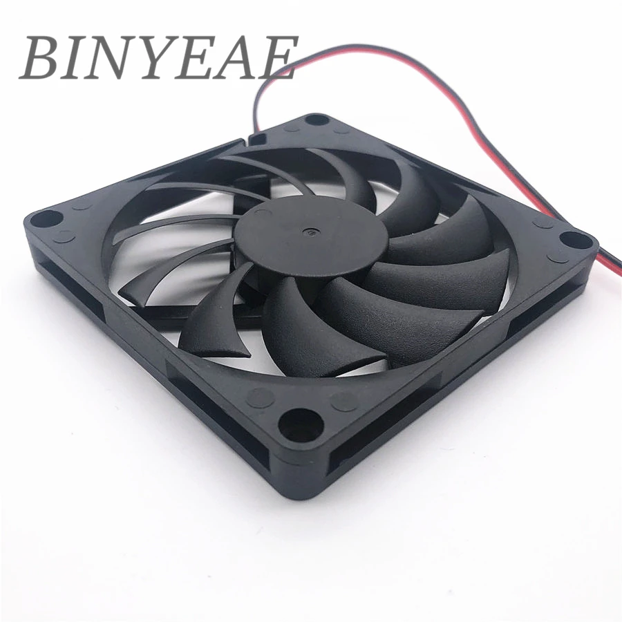 Ultra Fino Computador Cpu Ventilador de Refrigeração Rolamento de Óleo Rolamento de Esferas 2pin 3pin Usb 8010 80 mm 80x80x10 mm dc 5v 12v 24v - Imagem 6