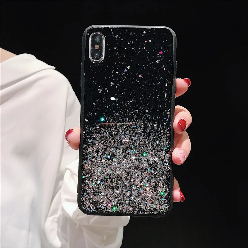 

Bling Glitter Sequins phone case For Huawei P20 Lite p30 Pro Case cover P smart 2019 Honor 20 Pro V10 8X mate 20 nova 4 3i coque