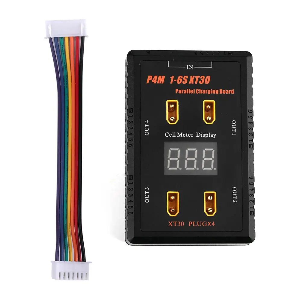 

RCtown XT30 Parallel Charging Board XT60 Charger Balanced Adapter Plate 1S 2S 3S 4S 5S 6S