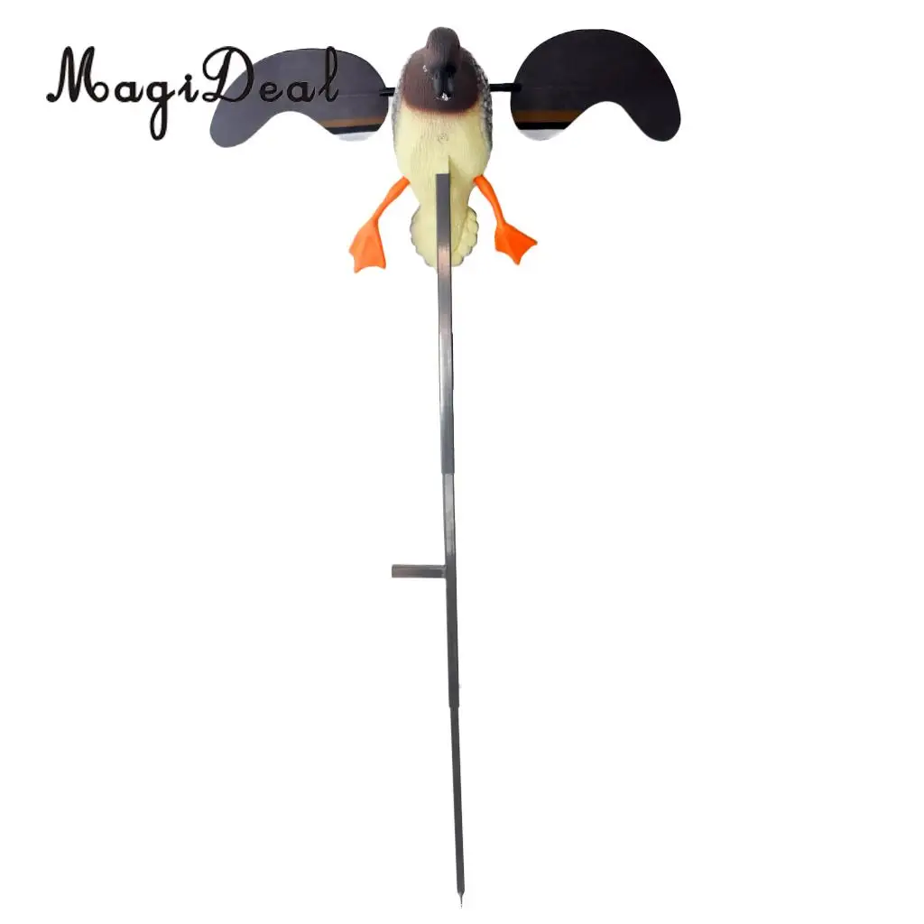 MagiDeal Hunting Duck Decoy Electric Flying Duck Decoy Remote Control Male Duck for Outdoor Kayaking Canoe Fishing Accessories