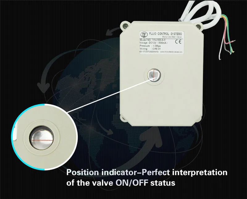 

TFA100-0-C Actuator With Normally Open/Close Function AC/DC9-24V 2/5 Wires 10Nm On/Off Time 15 Sec Using Life 100,000 Circles