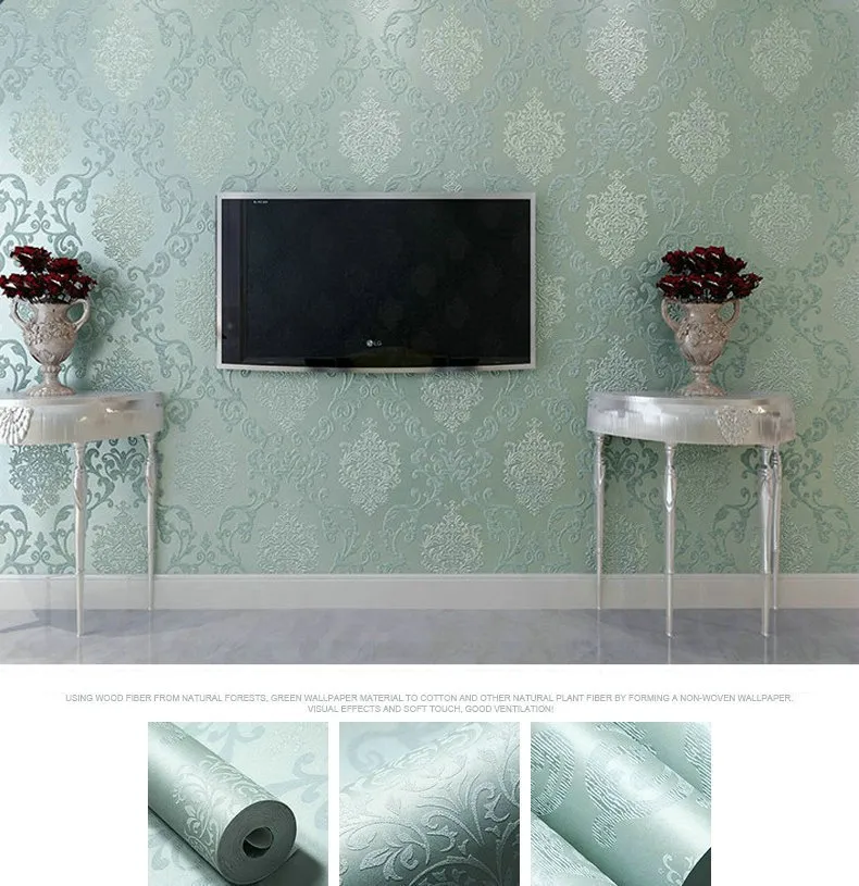Waliicorners Luxury Italian Style Modern 3D Embossed Background Wallcovering For Living Room Bedroom Decor Damask Wall Paper Roll Wallpaper 17 14