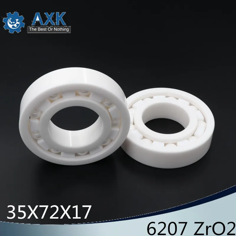6207 Full Ceramic Bearing ( 1 PC ) 35*72*17 mm ZrO2 Material 6207CE All Zirconia Ceramic Ball Bearings