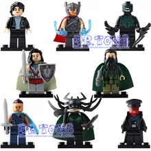 DR TONG Single Sale X0172 Super Heroes Thor Hela Sif Valkyrja Bruce Banner Red Skull Mandarin