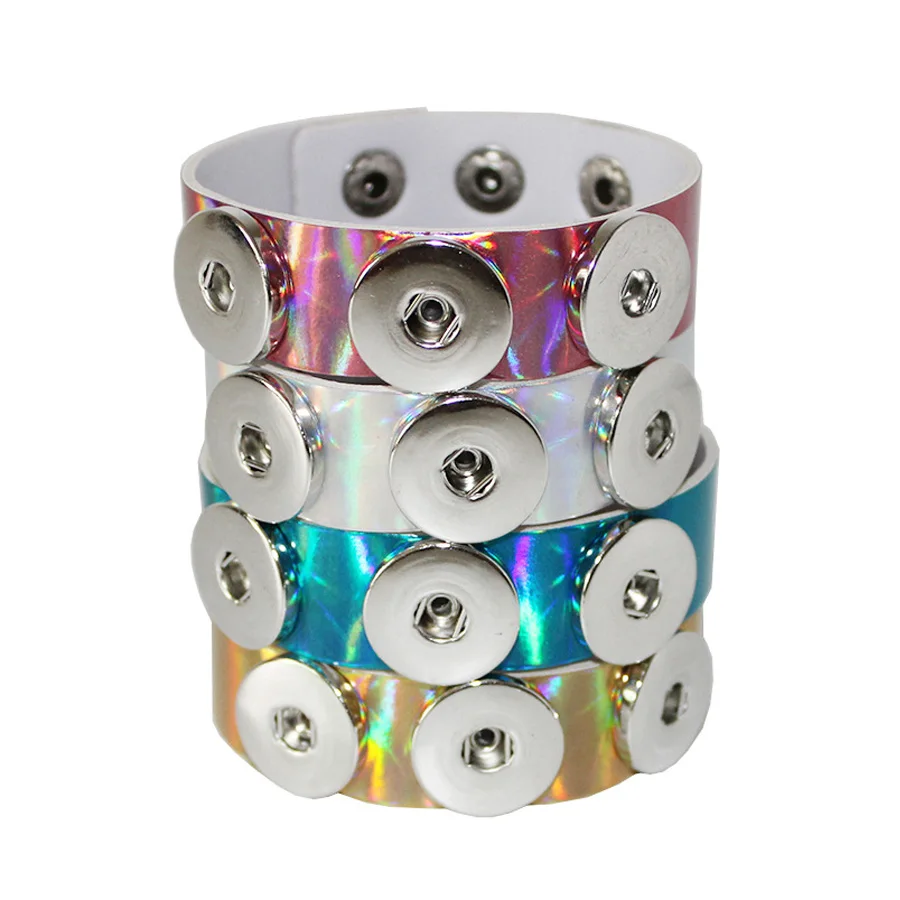 2017 High Quality Colors Snap Bracelet & Bangles PU Leather Bracelets
