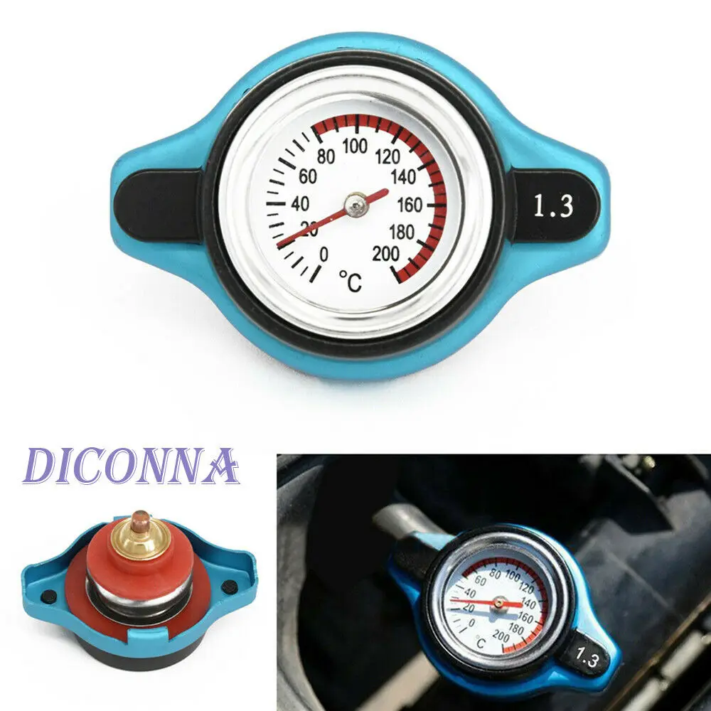 

2019 New Automobile Water Tank Cover Car Thermostatic Gauge Radiator Cap 1.3 bar Small Head Water Temp Meter