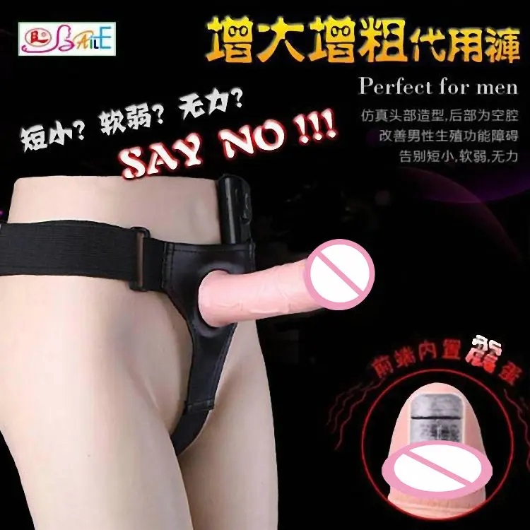 

Hollow Vibrating Strap On Dildo For Men Erectile Dysfunction Aid, Realistic Vibe Strapon Harness Penis Lesbian Dildos Vibrator