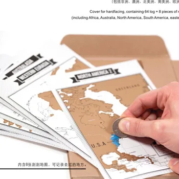 

Scratch Map Travel Log Tourist Journal with 8 Mini World MapsPopular Travelogue Notebooks daily weekly planner notebooks
