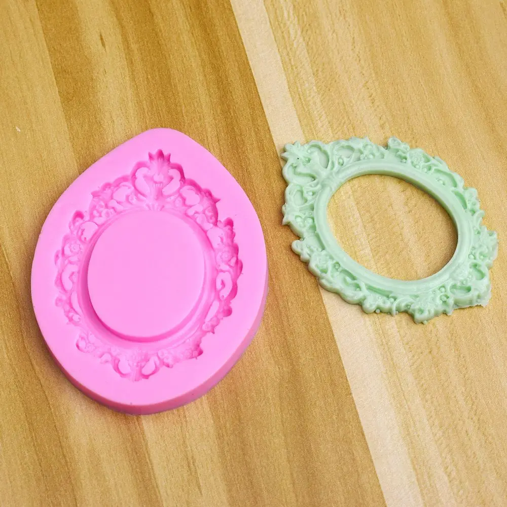 

Retro Fashion Frame shape for Cake decorating tools Chocolate Mold for the Kitchen Baking DIY fondant silicone mold Kitchen Acce