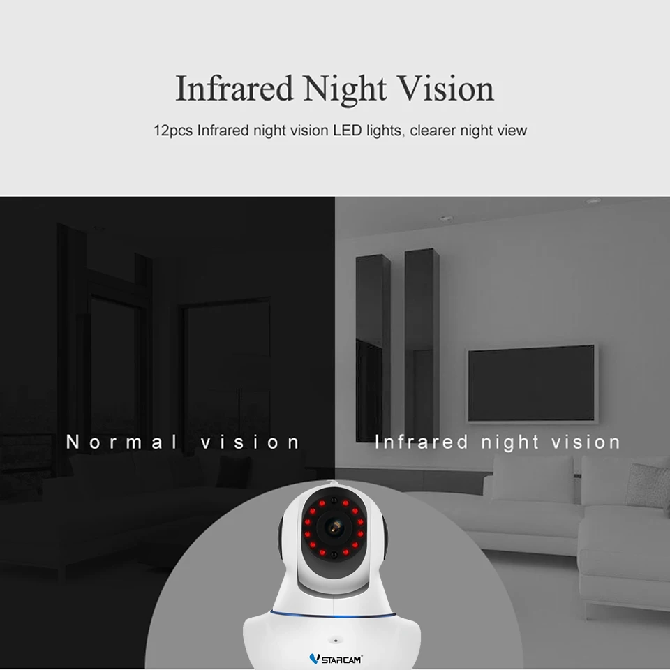 Vstarcam C25 HD 720P IP Камера IR-Cut ночного видения P2P детский монитор аудио запись wifi CCTV Onvif камера внутреннего наблюдения