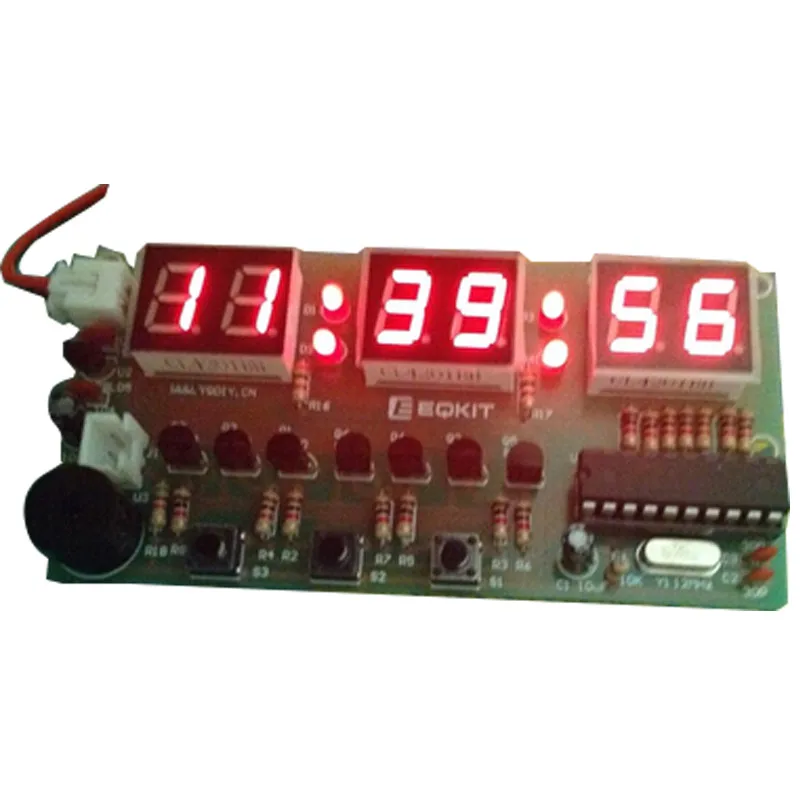 C51 набор цифровых электронных часов. часы набор c51. электронные часы набор для сборки. часы на at89c2051 конструктор. электронные часы набор для сборки.
