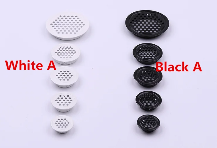 10Pcs 30mm65mm Wardrobe shoe Cabinet Ventilating Mesh Hole Air Vents Metal Mesh Hole Round Louver Ventilation Grille Air (27)