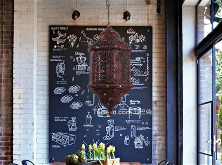 Восточный мистический богемский Хрустальный подвесной светильник, романтический светильник для кафе, бара/спальни, декоративная лампа