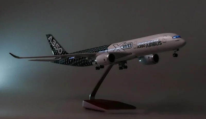 47 см 1/142 Airbus A350 прототип XWB авиационная модель самолета Смола airframe W шасси и легкие игрушки самолеты самолет с фиксированным крылом