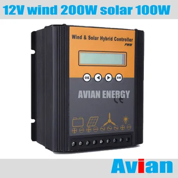 

12V 300W wind solar hybrid controller wind 200W solar 100W boost and buck constant current output free software and RS232