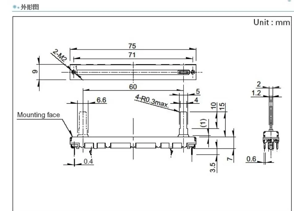 1 шт. Hongkong Pu Yao F 7 5 см двойная длина вала A10K потенциометр 15 мм фотоэлемент|potentiometer