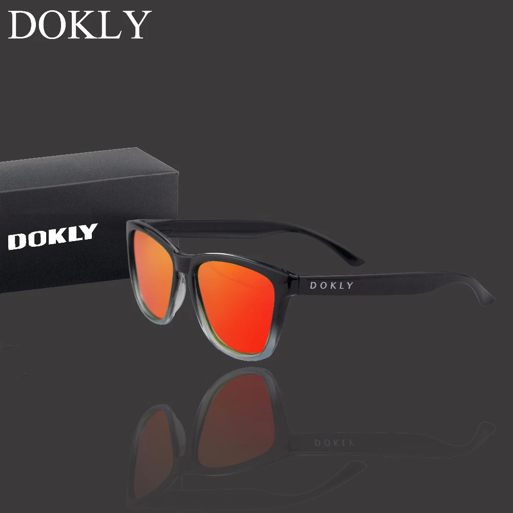 oversized sunglasses Dokly Real Polaroized Sunglasses Men and women polarized sunglasses Square Sun Glasses eyewear Oculos De Sol round sunglasses Sunglasses