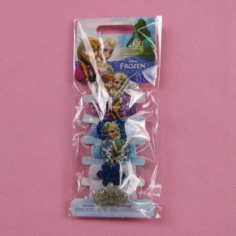 6pcs/lot Frozen doll accessories hairpin Aisha Anna headdress doll jewelry crown children BB clip hair clip