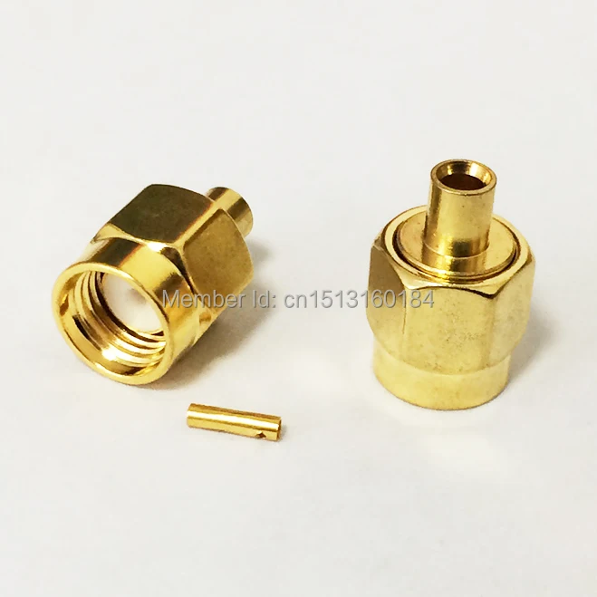 

1pc RP-SMA Male Plug RF Coax Modem Convertor Connector Solder Cable RG405,086" Straight Goldplated NEW wholesale