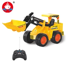 Rc camión bulldozer 7ch ingeniero vehículo de simulación de control remoto carro de la ingeniería de construcción modelo toys regalo de navidad 6805l